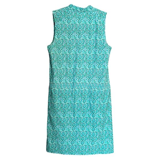 Helen Jon Sanibel Costa Del Sol Green Aqua Dress Resort Wear SZ S - Picture 3 of 7